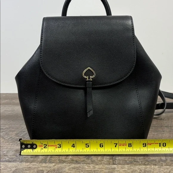 Kate Spade New York ADEL Black Leather Medium Backpack